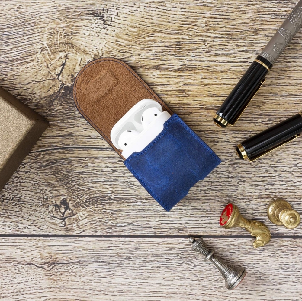 3/$8 Leather Cover Compatible with Apple AirPods 1 and Airpods 2 - Picture 4 of 8
